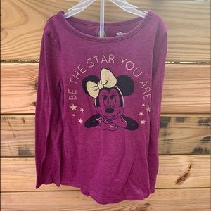 Disney Minnie Mouse Long Sleeve Tshirt Size 6x